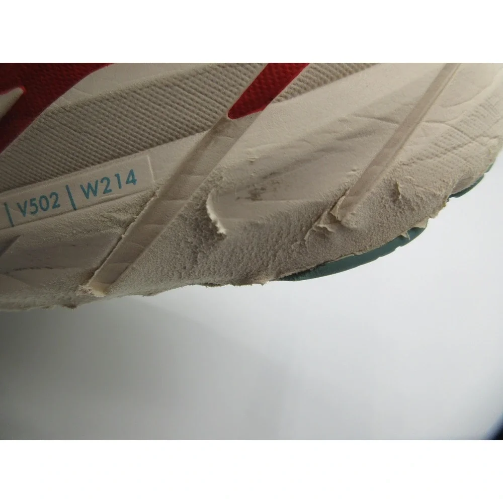 HOKA Clifton 8 Running Shoes Womens Size 10.5 Aqua Red Cushioned 1119394 AEBL‎